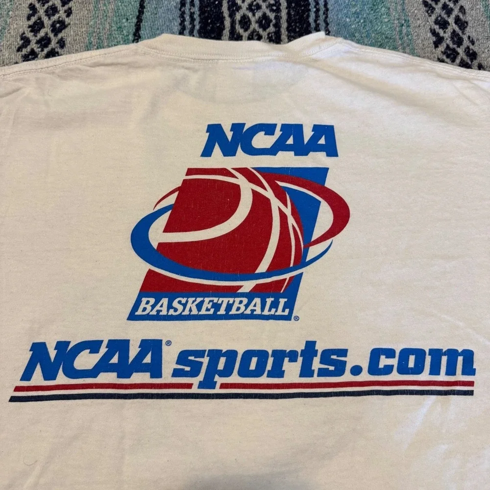 NCAA Basketball Graphic T-Shirt Mens XL White Delta Magnum Weight Short Sleeve - Picture 3 of 10